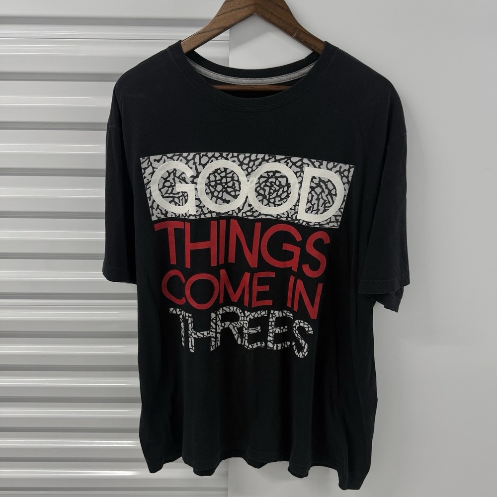 Nike Air Jordan Graphic Tee Good Things Come In Trees Black 3XL